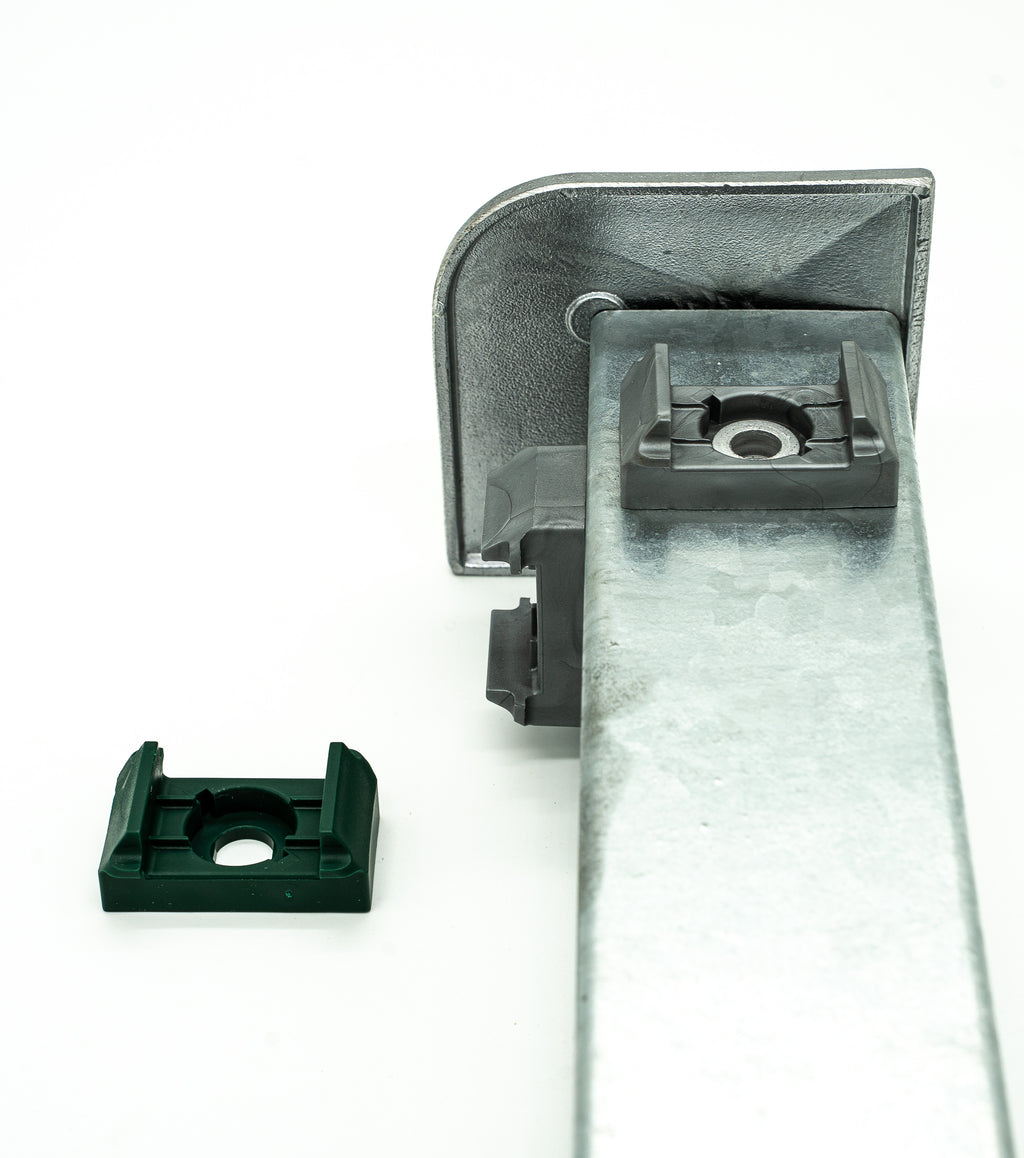 Distanzhalter F-Flansch; RAL 6005 moosgrün