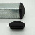 Kunststoff Kragenkappe 60x40, schwarz hoch