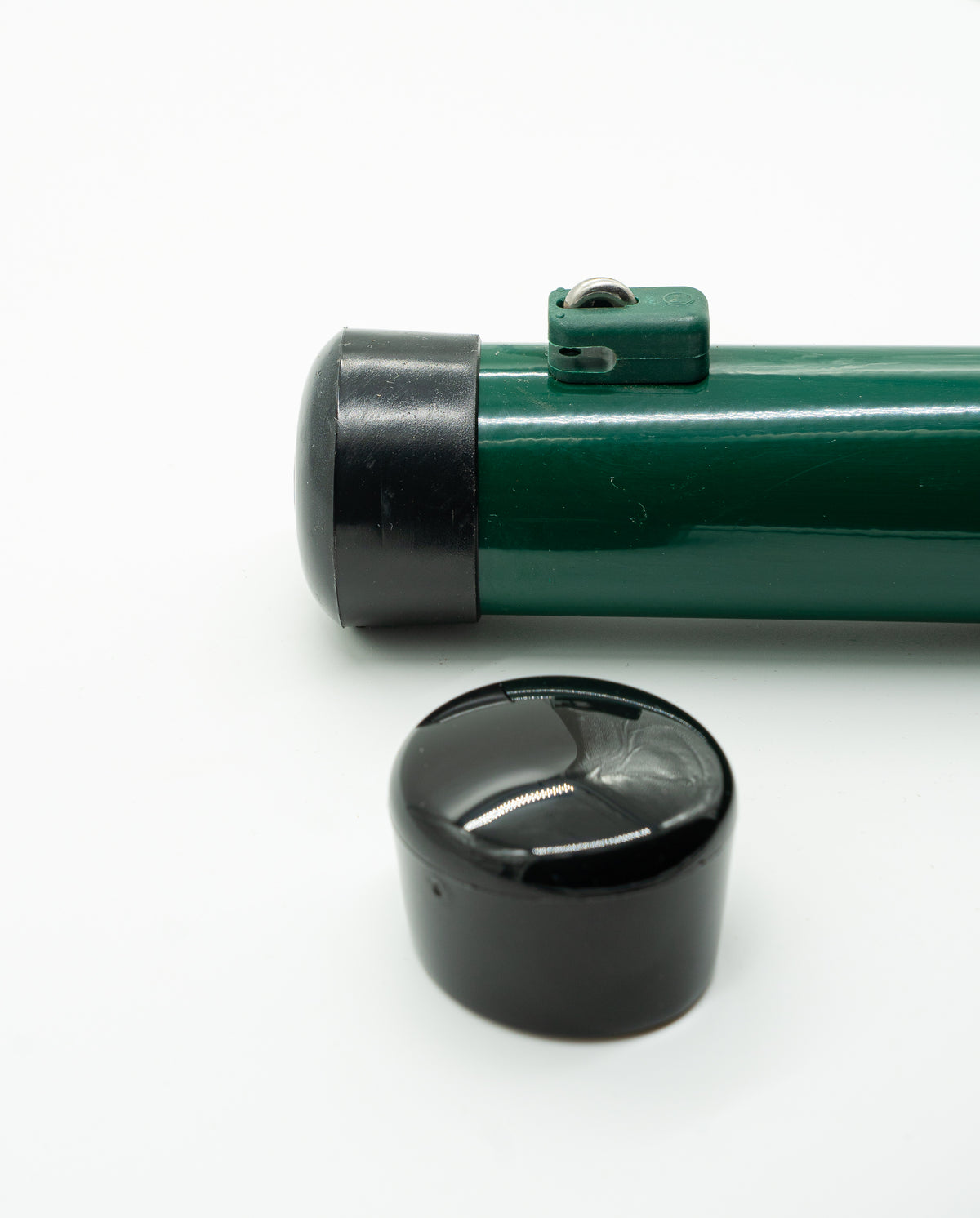 Kunststoff Rohrkappe ø48 mm, schwarz, leicht gewölbt