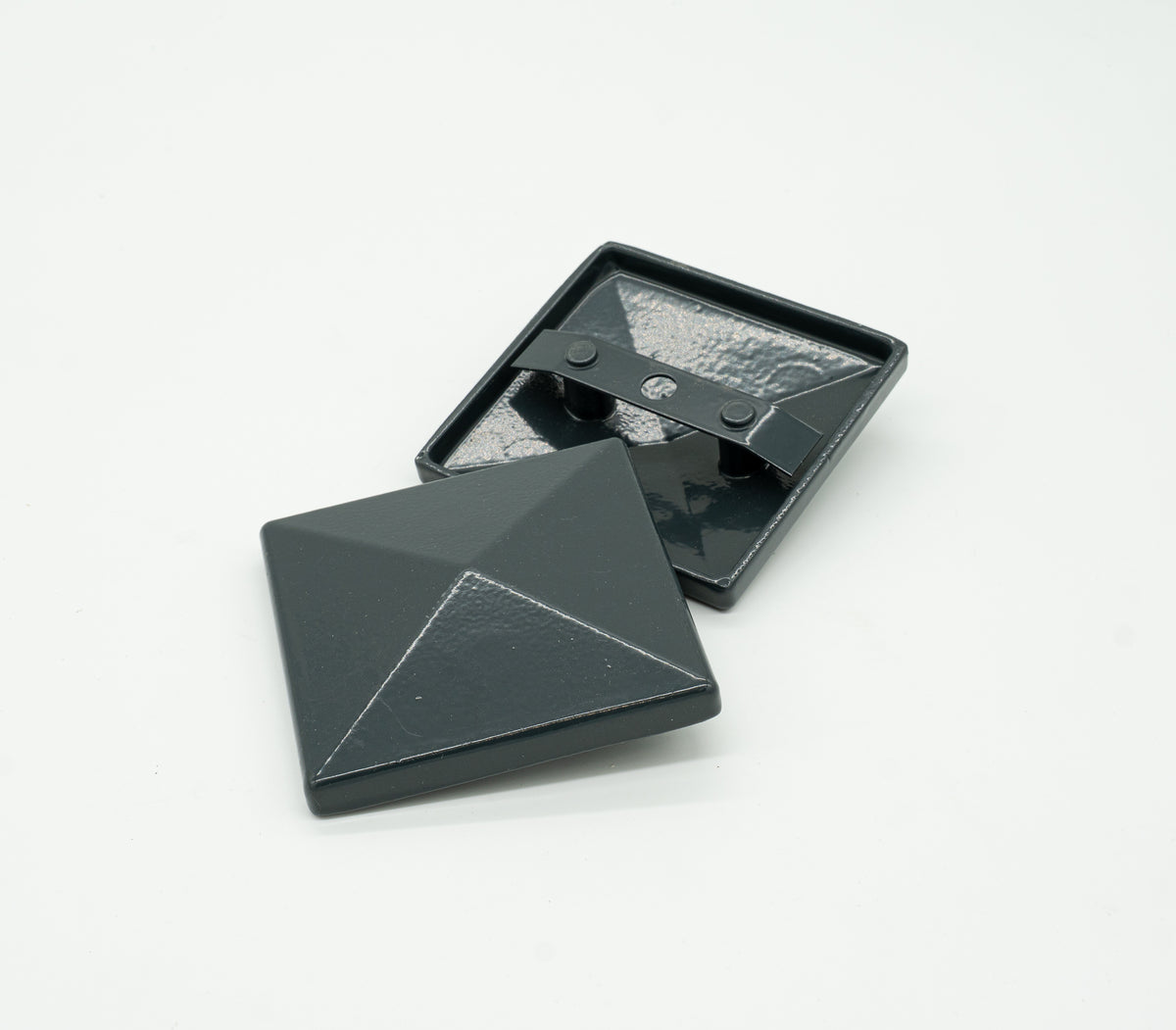 Alu-Pfostenkappe mit Stahlklammer für 80 x 80 mm Pfosten